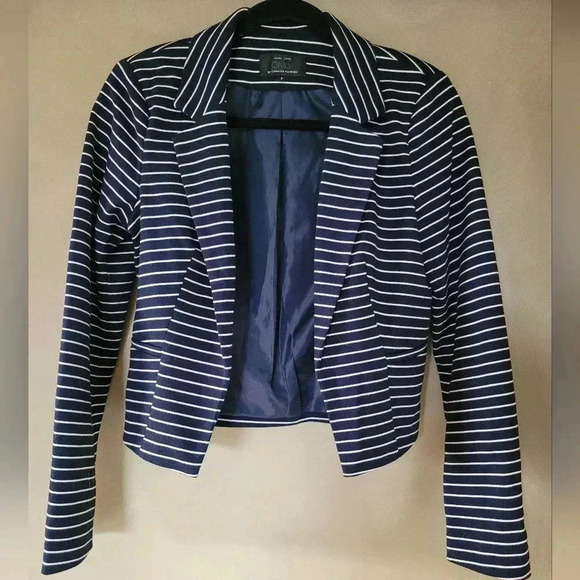 Only | Striped Navy & White Blazer, Size S - Picture 7 of 12